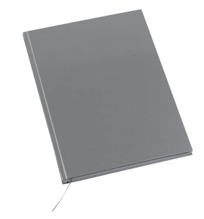 Notizbücher DIN A4 kariert, silber Hardcover 192 Seiten, 3 St.