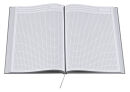 Notizbücher DIN A4 kariert, silber Hardcover 192 Seiten, 3 St.