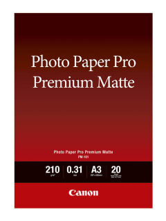 Canon Fotopapier PM-101 DIN A3 matt 210 g/qm 20 Blatt