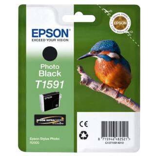 EPSON T1591 (Eisvogel) Foto schwarz Druckerpatrone