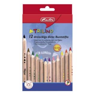 herlitz Trilino Buntstifte farbsortiert, 12 St.