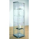Kerkmann expoline Glasvitrine silber 4 Fachböden