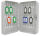 WEDO Schlüsselkasten lichtgrau mit 36 Haken, Sicherheitsschloss, 18,0 x 6,0 x 25,0 cm, 1 St.