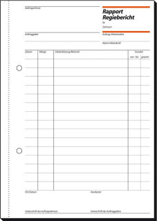 SIGEL Rapport/Regiebericht Formularbuch RP510, 1 St.