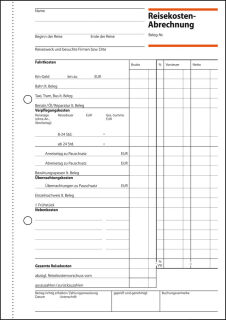 SIGEL Reisekostenabrechnung/Einzelreise Formularbuch RA515, 1 St.