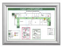 Showdown® Displays  Klapprahmen silber 45,1 x 62,5...