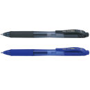 Pentel BL107 Gelschreiber-Set schwarz, blau 0,35 mm,...