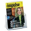 SIGEL Tischprospekthalter transparent DIN A4 24,0 x 9,0 x...