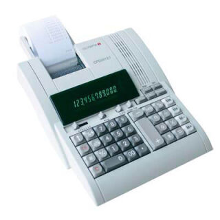 OLYMPIA CPD 3212S Tischrechner druckend lichtgrau