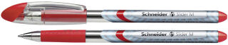 Schneider Kugelschreiber Slider Basic M rot/transparent, Schreibfarbe: rot, 10 St.