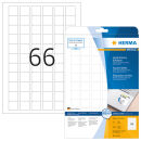 HERMA Etiketten 10107 weiß 25,4 x 25,4 mm, 25 Blatt