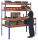 SCHULTE Werkbank blau, orange 153,6 x 77,3 x 198,1 cm