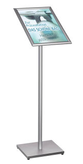 Showdown® Displays Infoständer silber DIN A3 33,0 x 39,1 x 111,0 cm, 1 St.