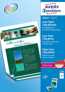 AVERY Zweckform Fotopapier 1198 DIN A4 glänzend 120 g/qm 200 Blatt