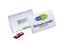 DURABLE Click Fold Namensschilder mit Magnet 7,5 x 4,0...