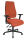 Topstar Bürostuhl Lady Sitness®, LT0B0 BC4 Stoff orange, Gestell schwarz