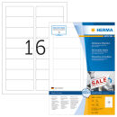 HERMA Etiketten 10303 weiß 88,9 x 33,8 mm, 100 Blatt