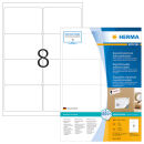 HERMA Etiketten 10312 weiß 99,1 x 67,7 mm, 100 Blatt