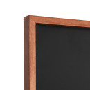 Kreidetafel Holz, tiefer Rahmen, teak, 56x170 cm