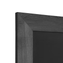 Kreidetafel Holz, breiter Rahmen, schwarz, 56x150 cm