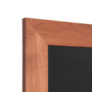 Kreidetafel Holz, breiter Rahmen, teak, 56x170 cm