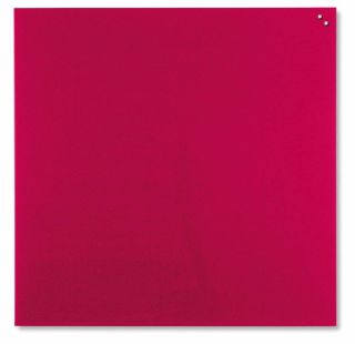 Magnetische Schreibtafel, Glastafel, 100 x 100 cm, rot