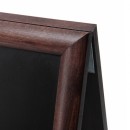 Gehwegtafel Holz, dunkelbraun, 55 x 85 cm