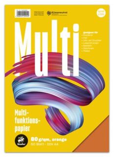 Multifunktionspapier 7X PLUS - A4, 80 g/qm, orange, 50 Blatt, 1 St.