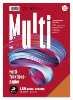 Multifunktionspapier 7X PLUS - A4, 120 g/qm, orange, 35 Blatt, 1 St.