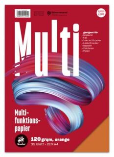 Multifunktionspapier 7X PLUS - A4, 120 g/qm, orange, 35 Blatt, 1 St.