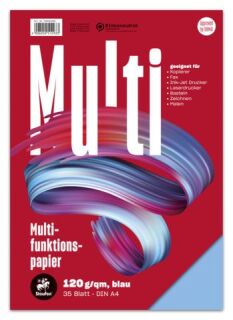 Multifunktionspapier 7X PLUS - A4, 120 g/qm, blau, 35 Blatt, 1 St.