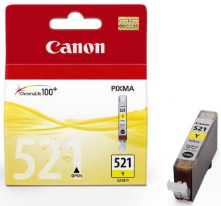 Original Canon Tintenpatrone gelb (2936B001,2936B001AA,CLI-521Y), 1 St.