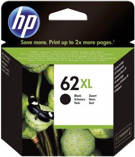 Original HP Druckkopfpatrone schwarz High-Capacity (C2P05AE,C2P05AE#ABE,C2P05AE#ACU,C2P05AE#UUQ,C2P05AE#UUS,62XL,62XLBK,62XLBLACK,NO62XL,NO62XLBK,NO62XLBLACK), 1 St.
